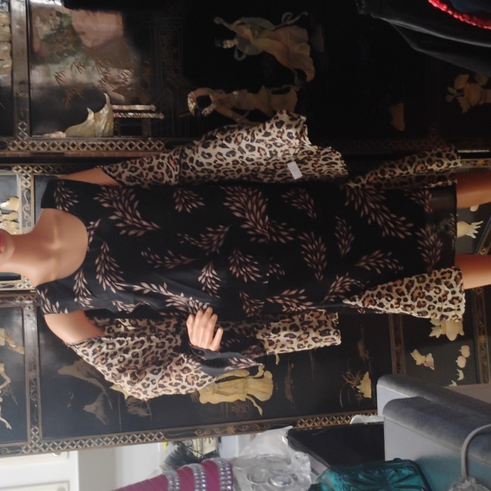 Stylish Leopard Print Dress Set - Picture 2 of 6